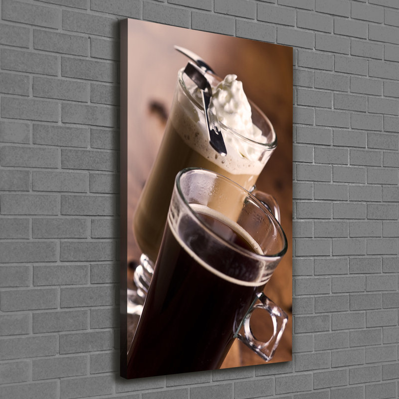 Frappe Coffee - Wrapped Canvas Print