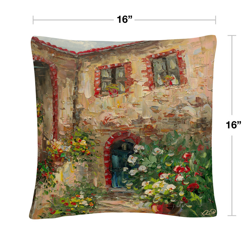 Rio Floral Throw Pillow