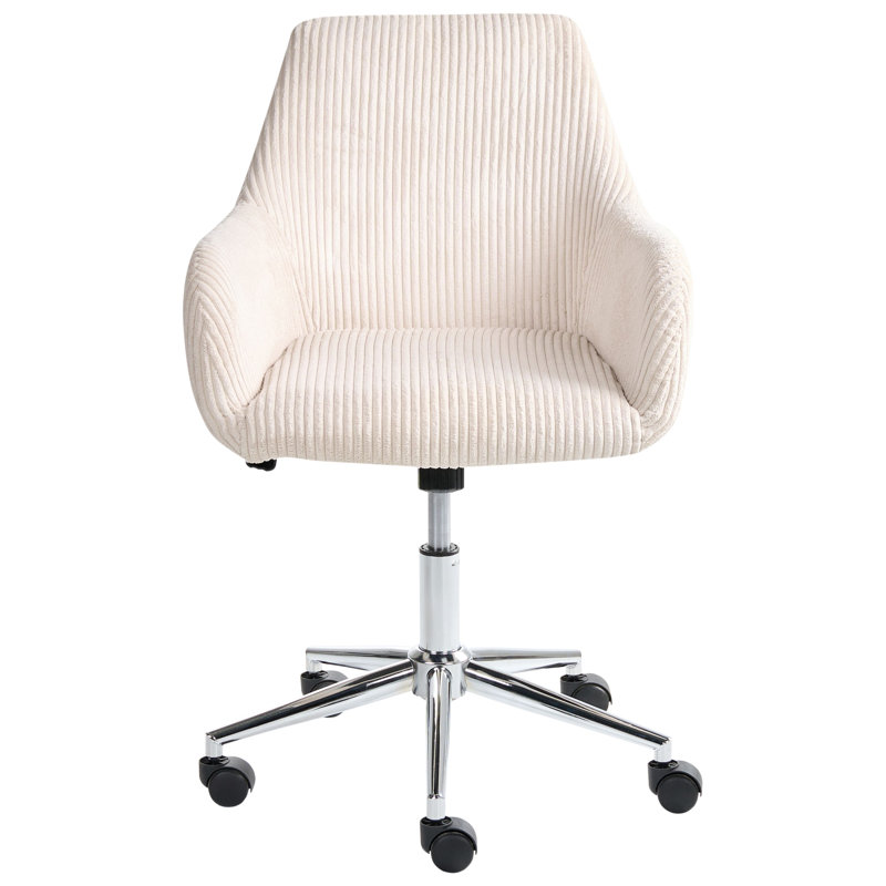 Office Chair, Light Beige Corduroy