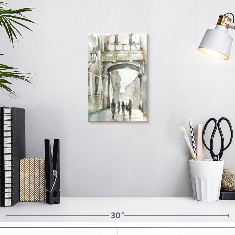 Aquarelle de Sireci, études sur l'arche I, H 12 po x l 8 po