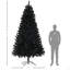 Arbre de Noël artificiel de 9 pi de hauteur, arbre de Noël non éclairé avec 2132 pointes de branches, ouverture automatique, base en acier, décoration des Fêtes pour le bureau personnel-1677555622