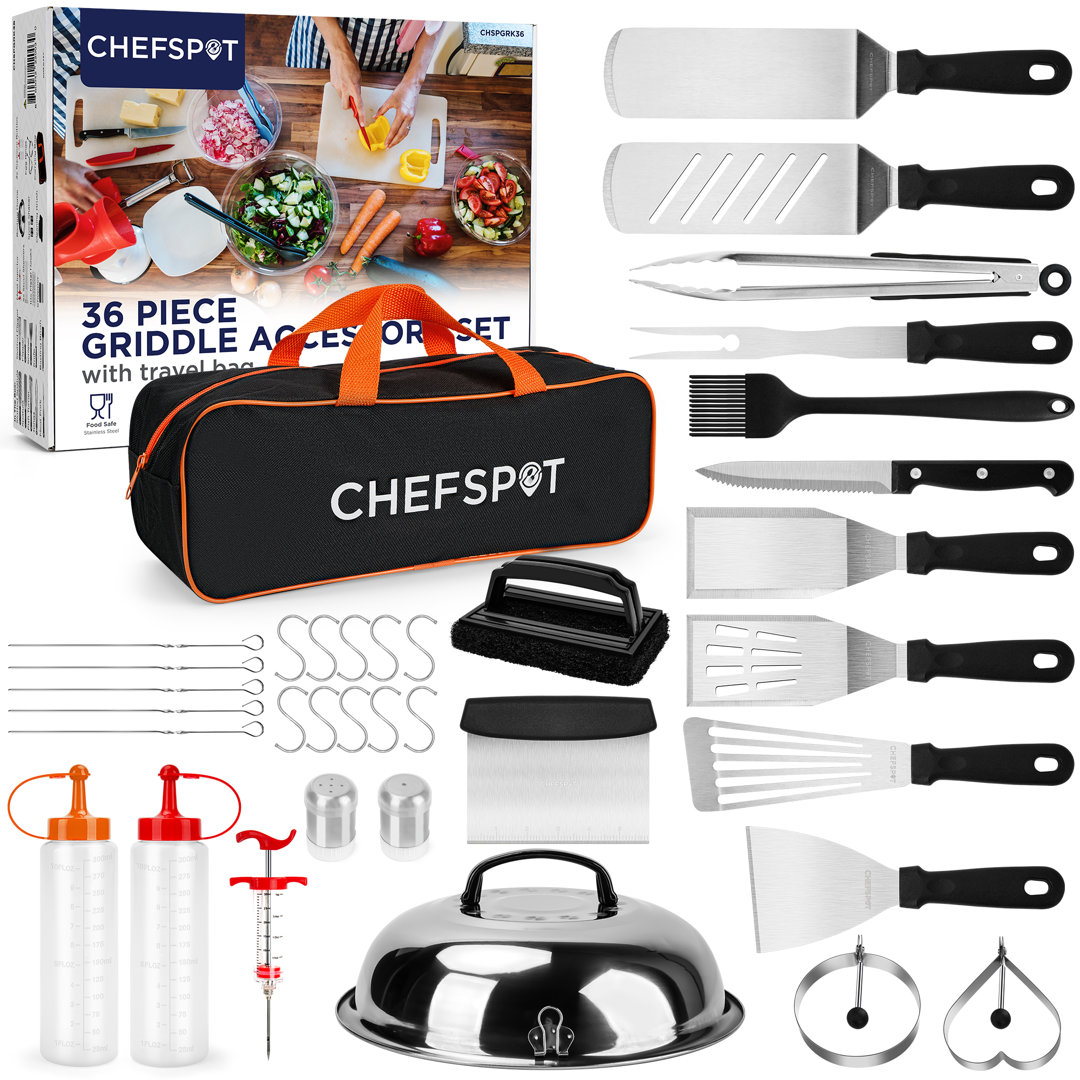 36 Piece Griddle Accessories for Blackstone Griddles - Flat Top Grill Accessories CHEFSPOT