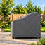 Housse de canapé de patio résistante aux intempéries avec protection en PVC respirante et durable, ourlet élastique réglable, sangles à fermeture par clic et trous-25131740-25131744