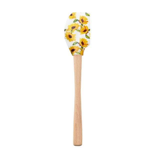 Spatulart Sunflower Field Wood Handled Spatula