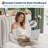 Queen Size Upholstered Bed Frame with Storage Headboard and Charging Station, Platform Bed Frame with Drawers-1463518421-1463518408
