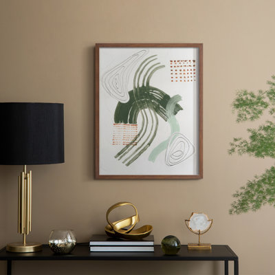 Jade Rhythm I, reproduction encadrée - bois massif