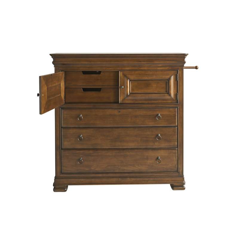 Commode 5 tiroirs Kaliyanna, Cognac