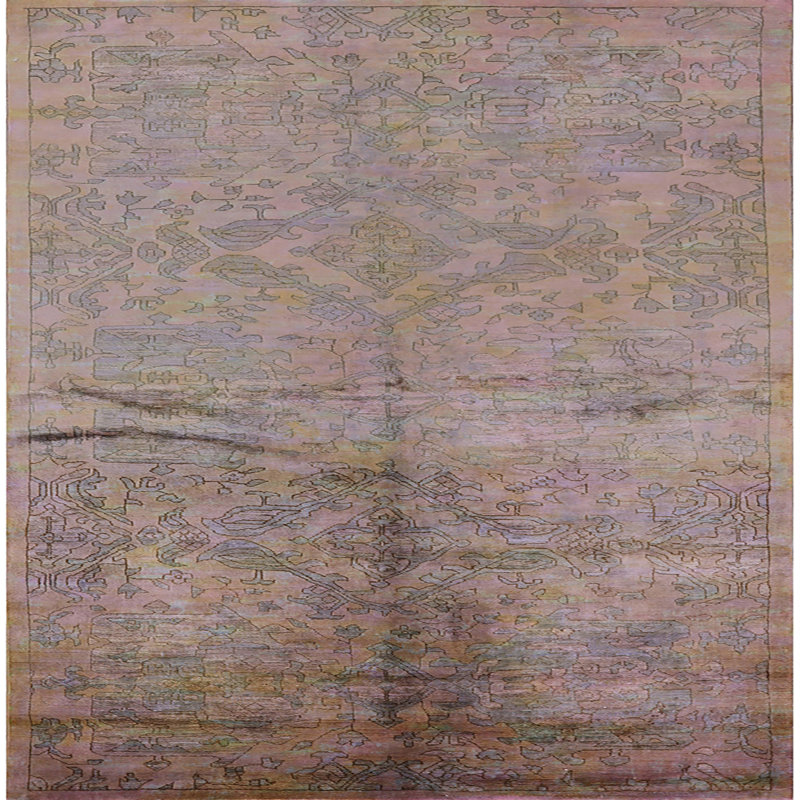 Tapis oriental beige, Carré 3 pis
