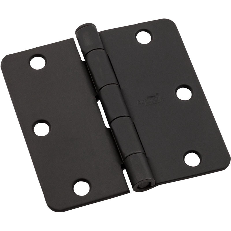Charnières à triple porte H 3,5 po x l 3,5 po, Noir