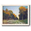 La route de Chailly à Fontainebleau par Monet - Toile tendue avec châssis rustique-96282284-96282285