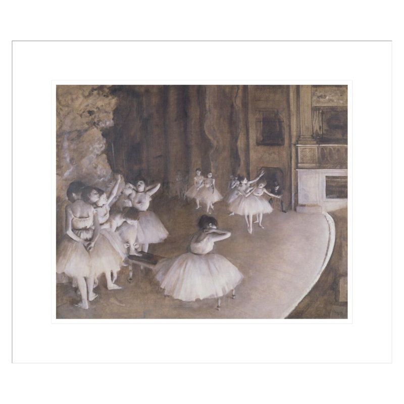 «Ballet Rehearsal on the Stage» par Edgar Degas, Edgar Degas, impression giclée encadrée, H 17,75 po x l 20,69 po