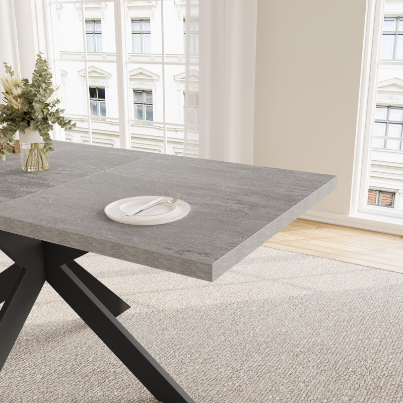 6 - Person Extendable Dining Set, Grey