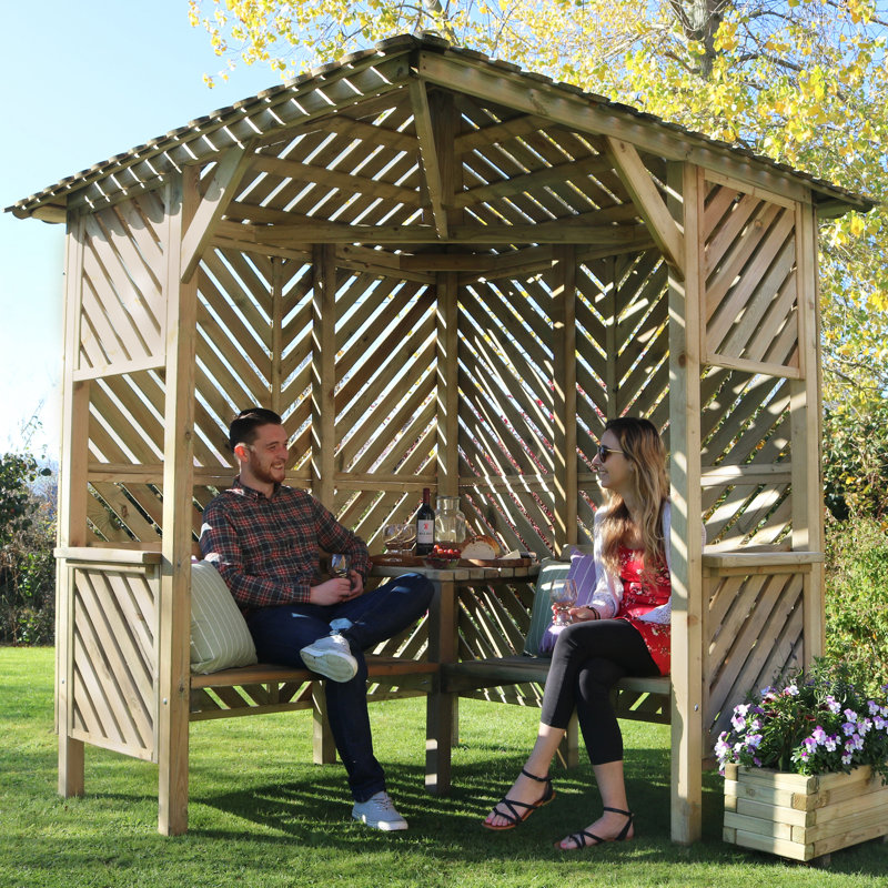 Siguna Solid Wood Outdoor Bench