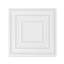 Dalles de plafond, paquet de 12, 61 x 61 cm, dalles de plafond suspendu en PVC de qualité supérieure, installation/découpe faciles, revêtement de plafond adhésif en plastique, idéal pour la décoration de la maison ou du bureau, motif à picots blancs