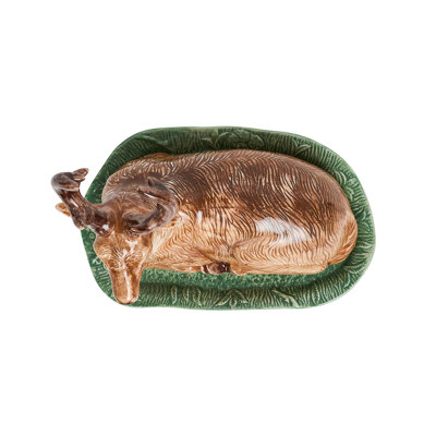 Forest Walk Stag Butter Dish - Multi