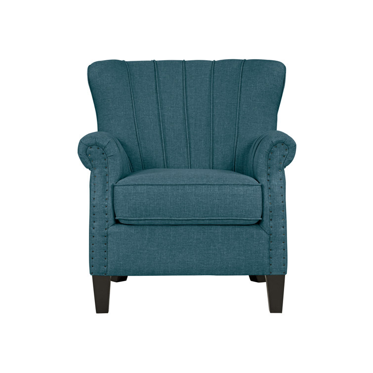 Keilani 36.5 Wide Swivel Barrel Chair Kelly Clarkson Home Body Fabric: Mineral Blue Floral Performance