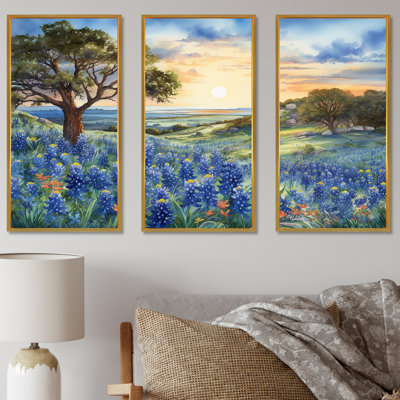Gattilier - ensemble d'art mural Blue Bonnets