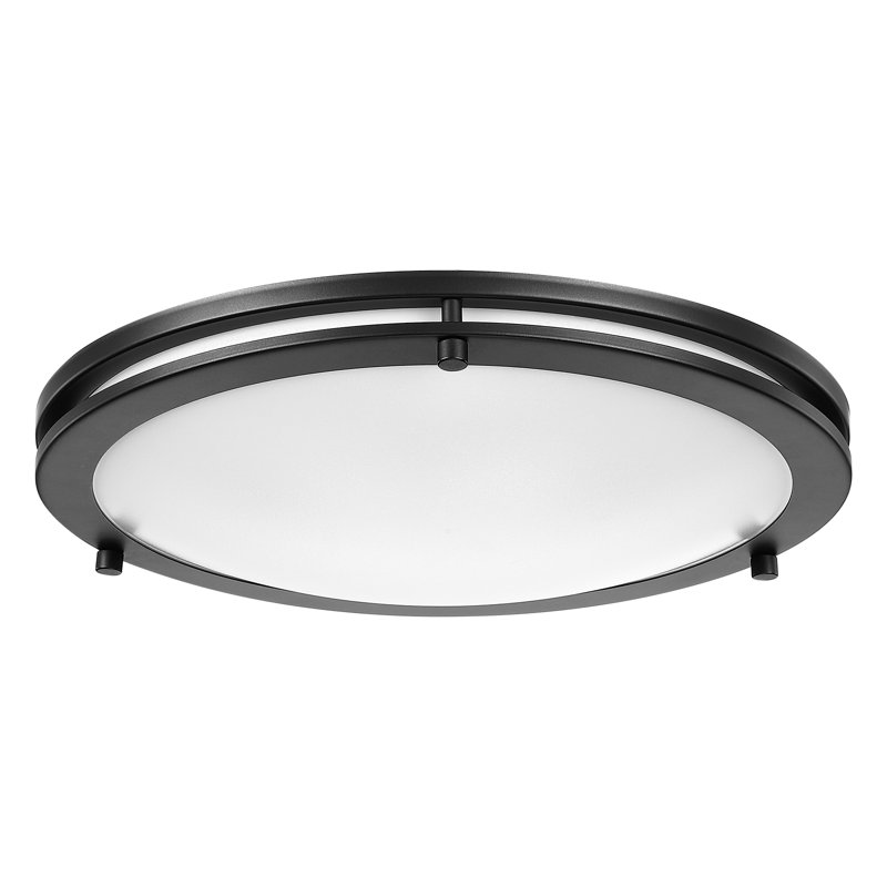 Severa Acrylic LED Flush Mount 2 pack, Oil Rubbed Bronze