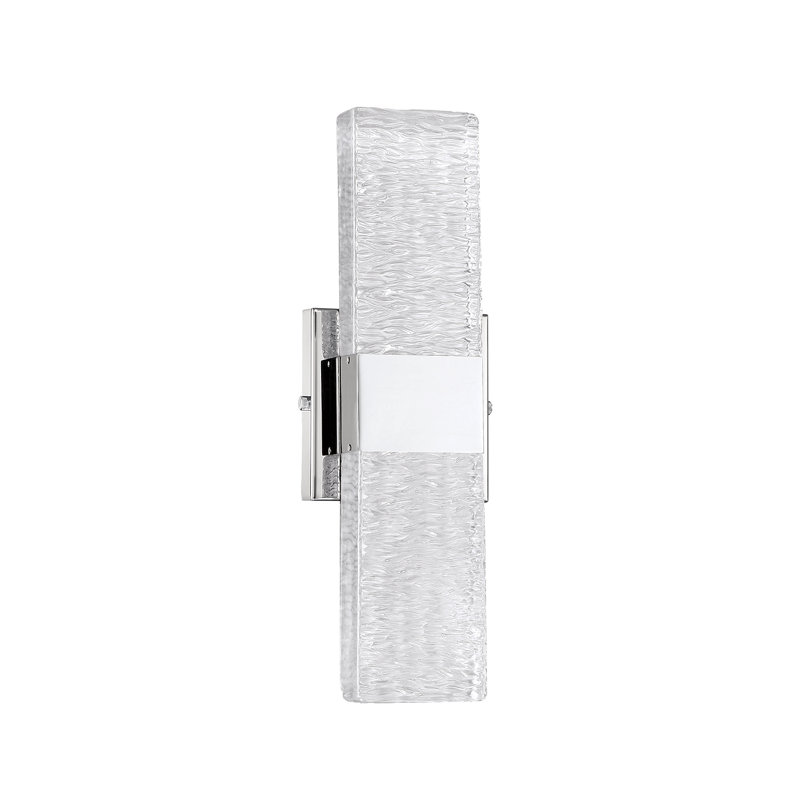 Éclairage pour salle de bain 2 lumières DEL à intensité variable Colbourn, Chrome, Verre n ° 1