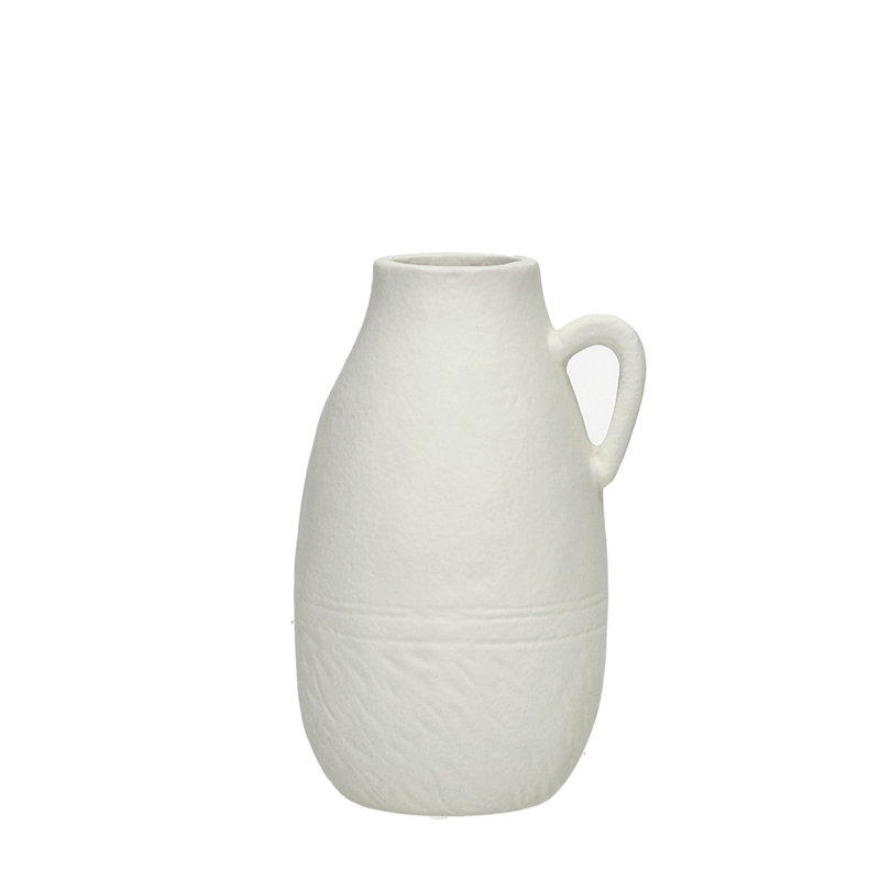 Vase Trulli en aluminium blanc cassé