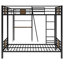 Lit superposé simple en L avec lit mezzanine et rangement en L