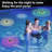 Solar Rechargeable Floating Pool Lights(2 Pack), Pool Lights That Float With Remote Control, 9 Lighting, Timing Mode, IPX7 Waterproof For Inground Pool, Bathroom, Bathtub, Pool Party