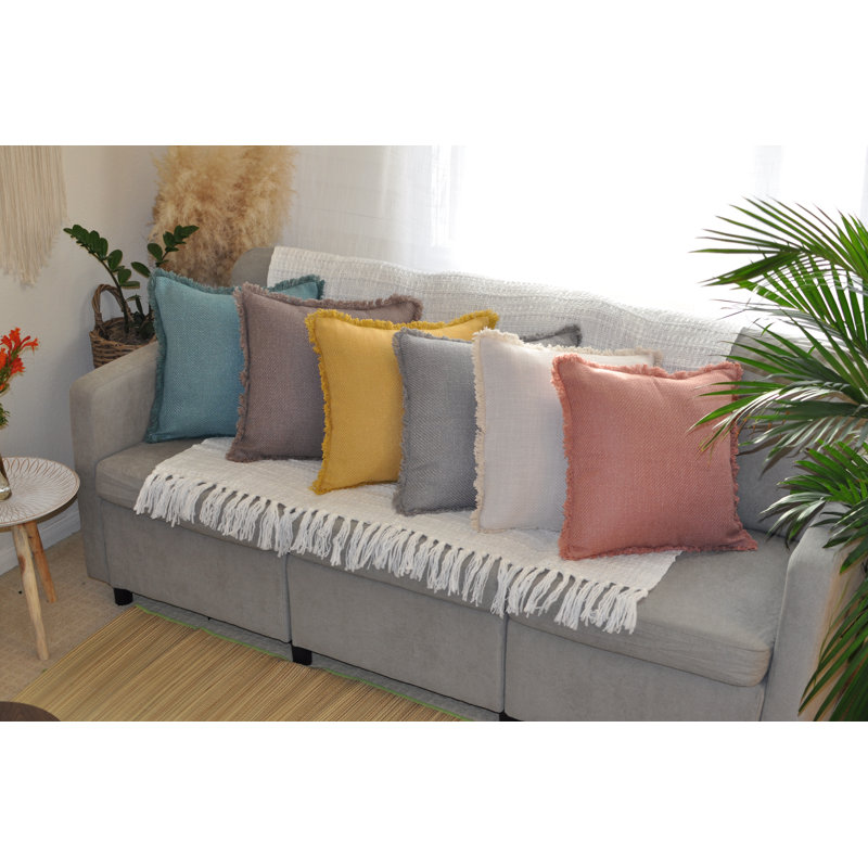 Teal Chenille 18x18 Euro Pillow Covers, Pack of 2