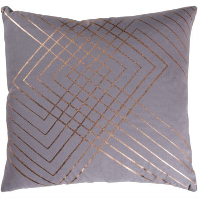 Crescent Geometric Cotton Throw Pillow