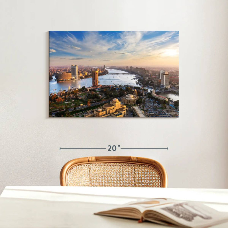 Harpa, centre-ville pittoresque, Le Caire, H 16 po x l 24 po