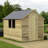 Value Overlap 8 ft x 6 ft Pressure Treated Shed with Window