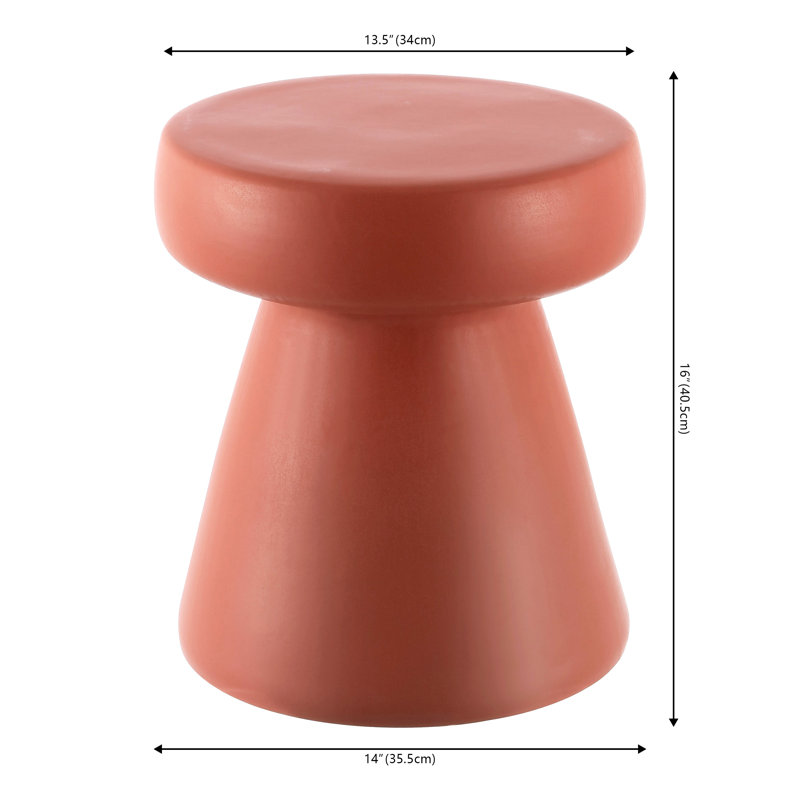 Simmons End Table, Terracotta