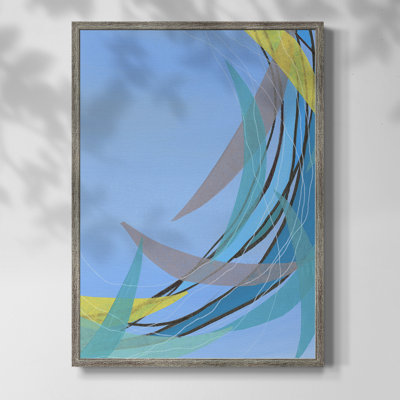 «Circulation Flow II», reproduction encadrée - bois massif