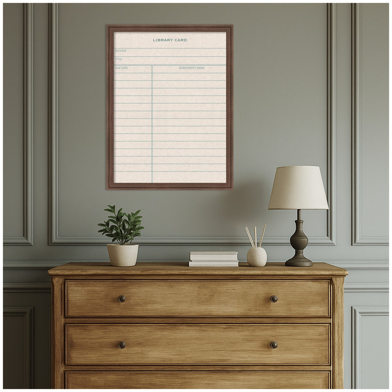 Tableau d'affichage encadré en lin, H 26 po x L 20 po x P 1,25 po, Brun