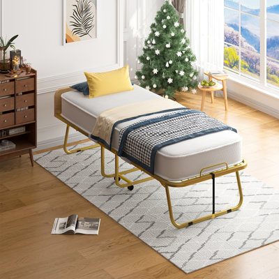 31" Rollaway Folding Bed with 5" Memory Foam Mattress