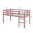 Twin Loft Bed With Guardrails And Ladder-721587286