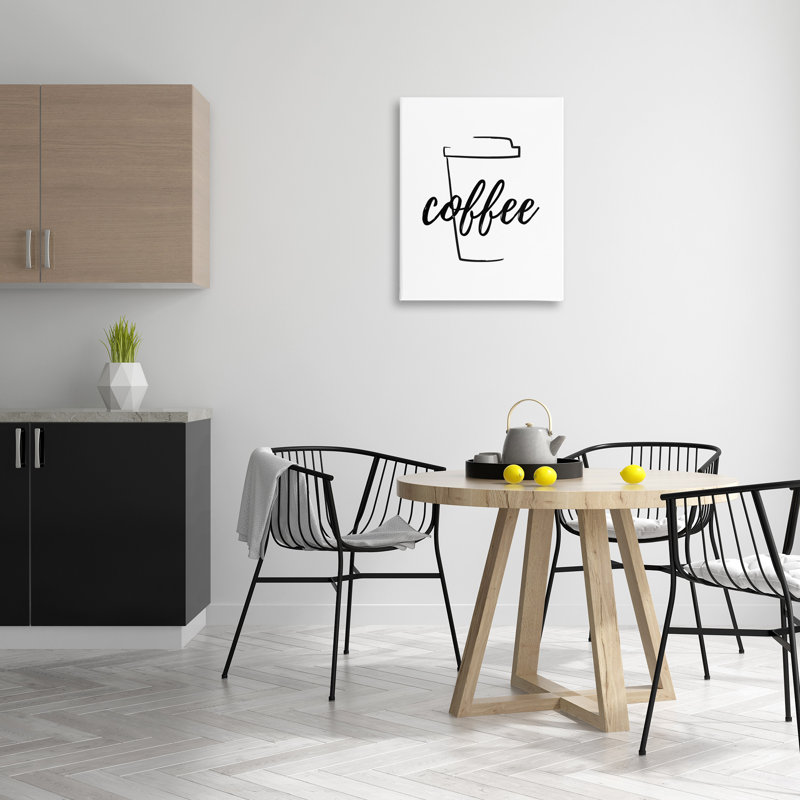«Minimal Coffee Cup» par Martina Pavlova, Toile tendue, H 30 po x l 24 po x P 1,5 po
