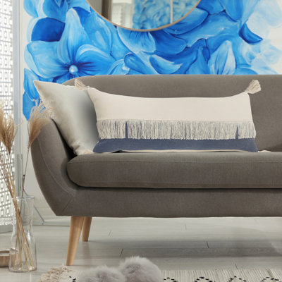 14" X 36" 100% Cotton Zippered Pillow