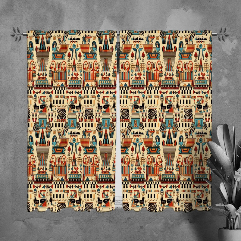 Tharel Polyester Room Darkening Curtain Pair, L 20 po x L 61 po