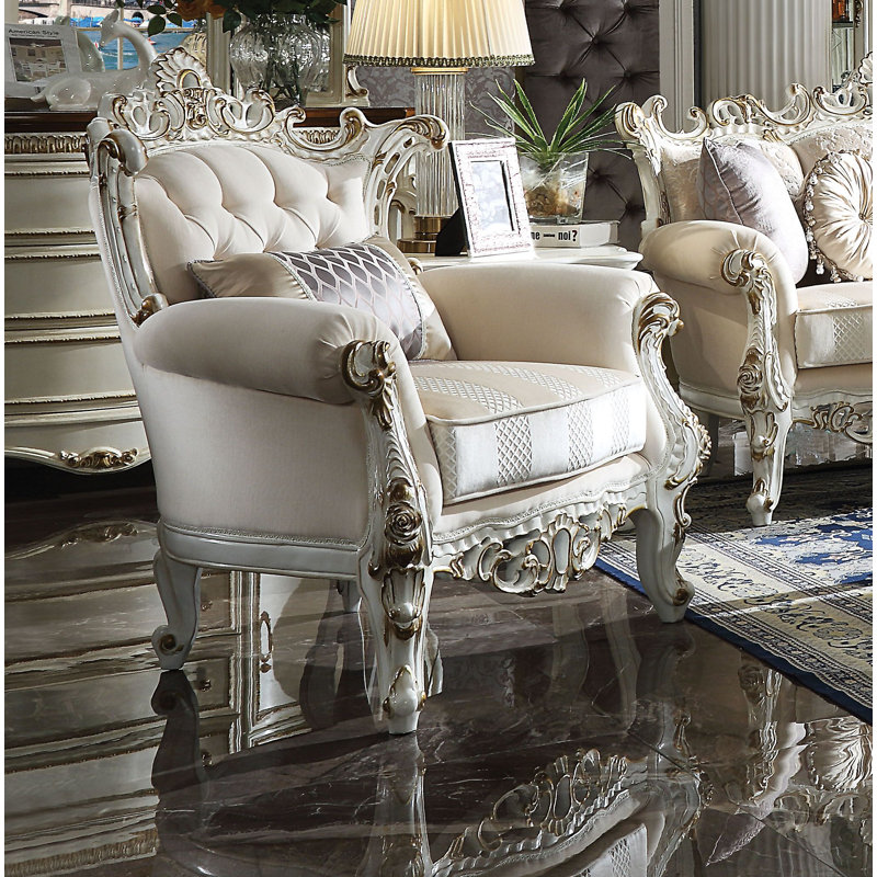 Jagger Upholstered Armchair, Antique Pearl