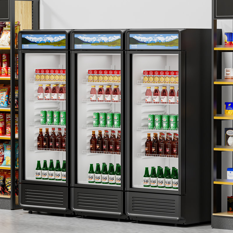 Réfrigérateur commercial à boissons en verre 9,7 CU.FT
