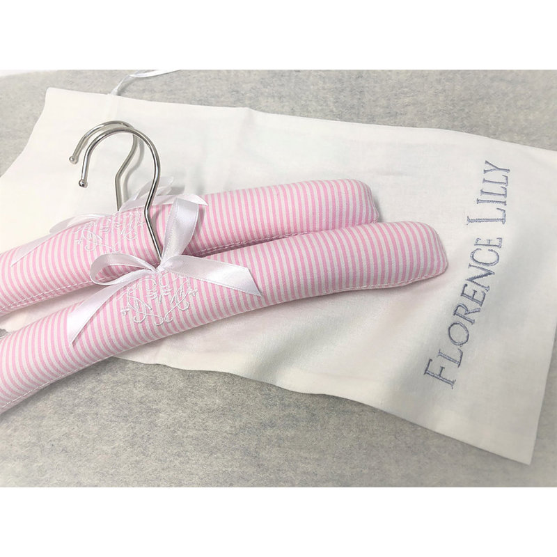 Metal Non-Slip Standard Hanger for Delicates, Pink