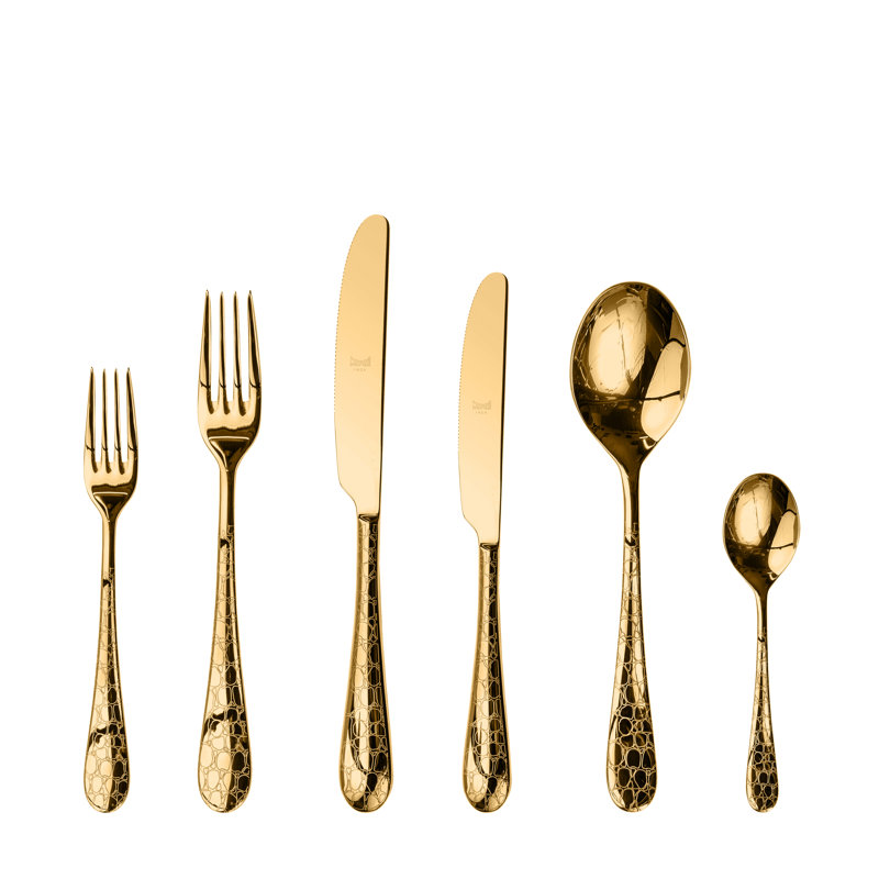 Coccodrillo Flatware Set - 36 Pieces - Stainless Steel, Silver