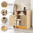 Nightstand With Charging Station And LED Lights-69794662