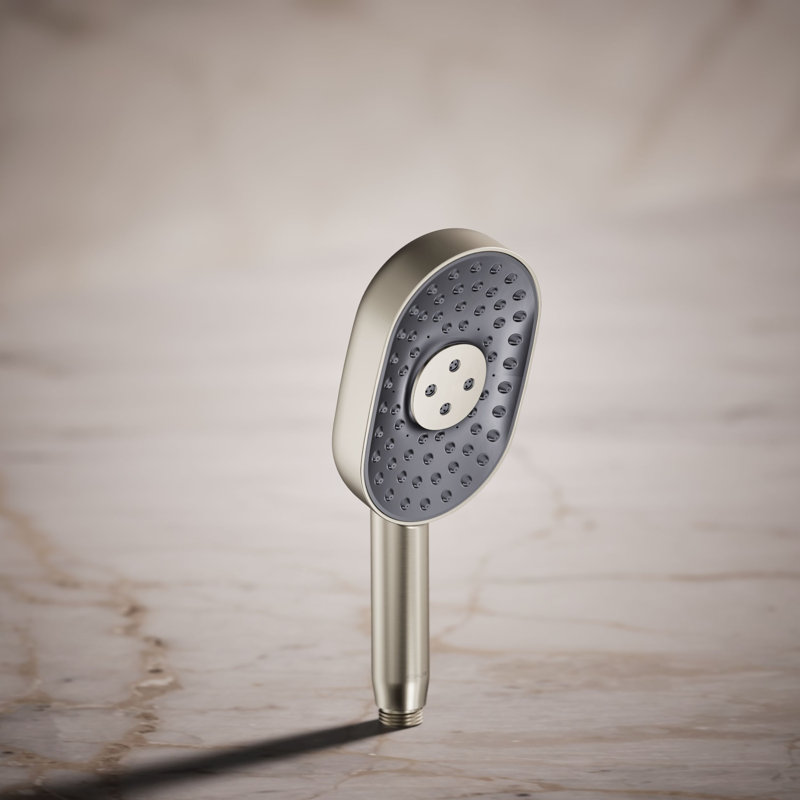 Statement 1.75 GPM Oval Multifunction Handshower With Katalyst Air-Induction Technology, Vibrant Brushed Nickel