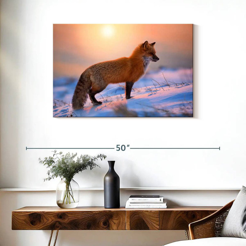 Brampt Sunny Red Fox, 24" H x 36" W