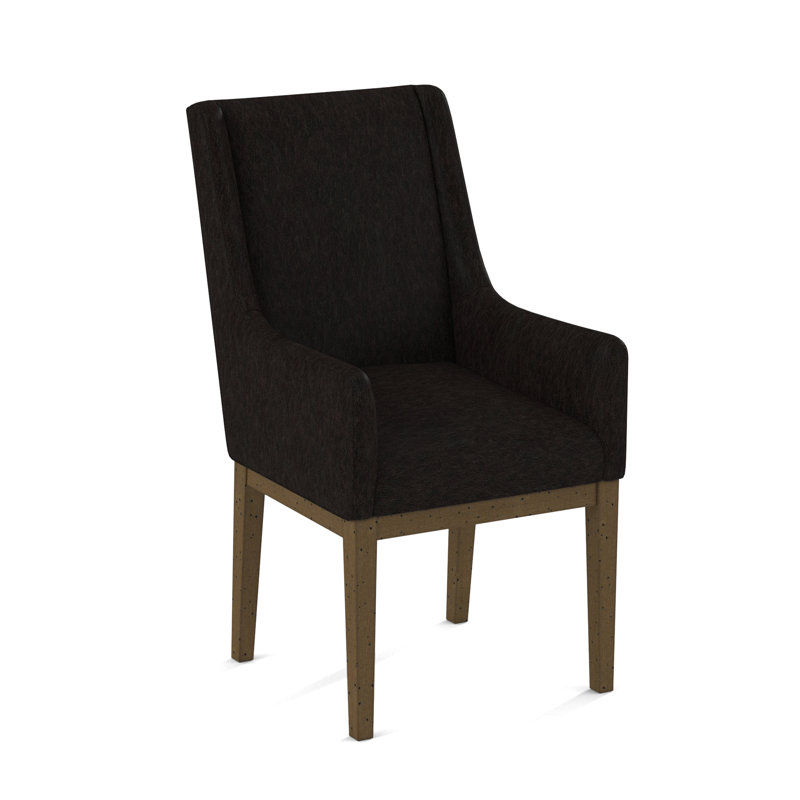 Upholstered Arm Chair, Applause Bajah Ruby, Black