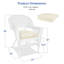 Chaise de patio avec coussins Burrowes-26962517-21220049