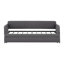 Lit de jour gris avec couchette pour lit simple, structure en métal stable Un lit gigogne fonctionnel et silencieux