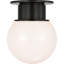 Callan Flush Mount with White Glass Dome-379625149-379625089