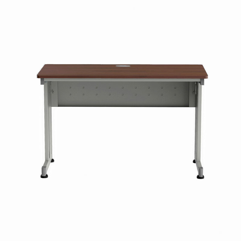 Lambeth Metal Base Writing Desk, Cherry/Gray, 27.9" H x 47.24" W x 23.62" D  